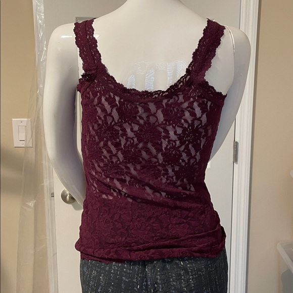 HANKY PANKY LACE CAMISOLE WINE COLORED SIZE SMALL NWOT - Picture 4 of 8